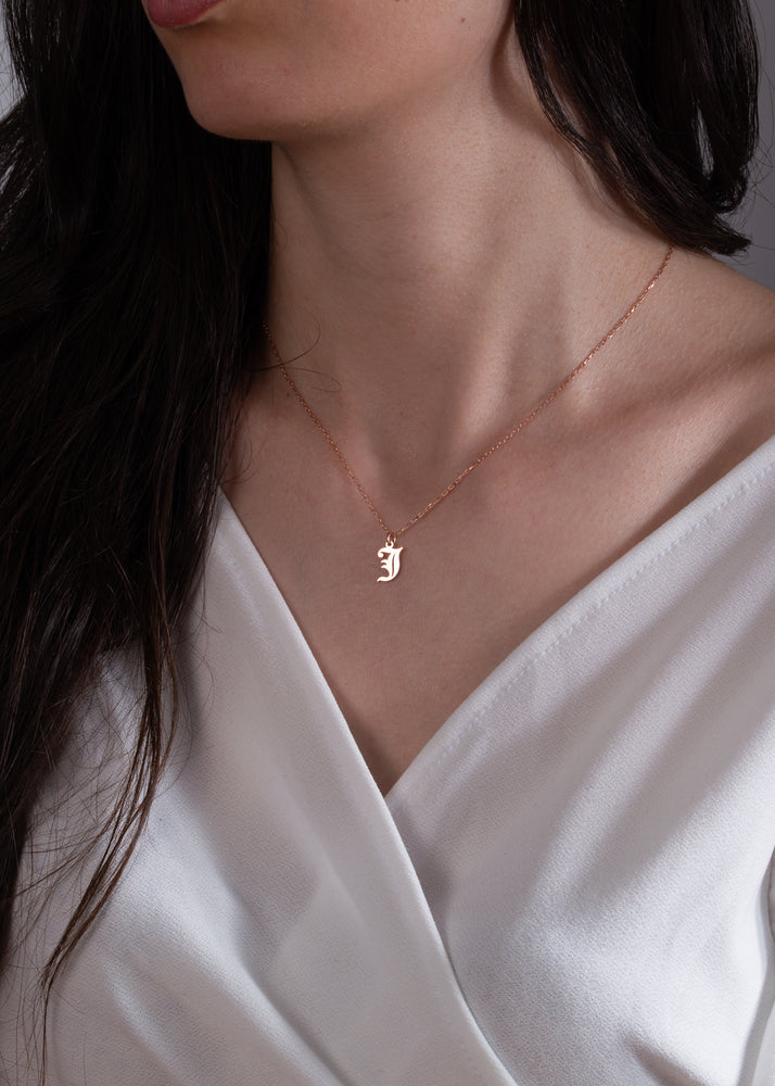 Dainty Initial Necklace | Sincerely Silver
