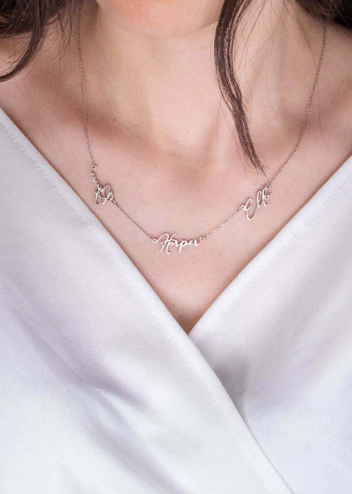 Three Names Necklace