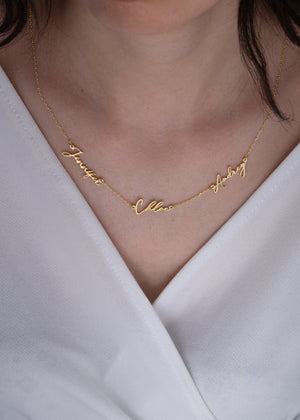 Three Names Necklace