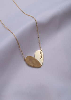 Fingerprint Heart Necklace