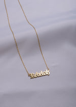 Gothic Bold Name Necklace