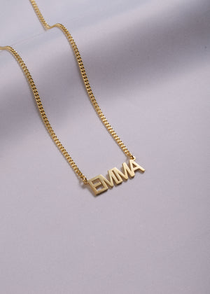 Block Name Necklace