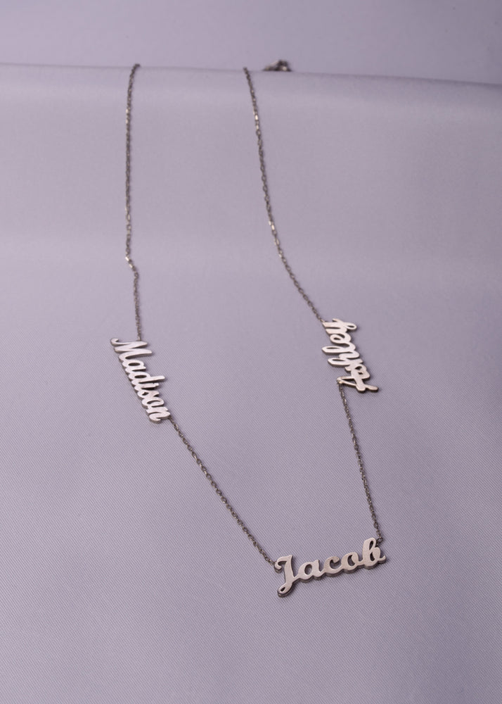 Triple Name Necklace