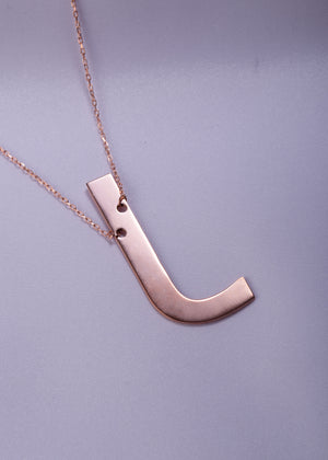 Large Letter Initial Necklace