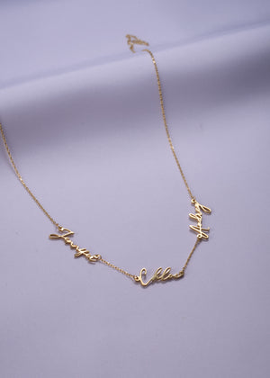 Three Names Necklace