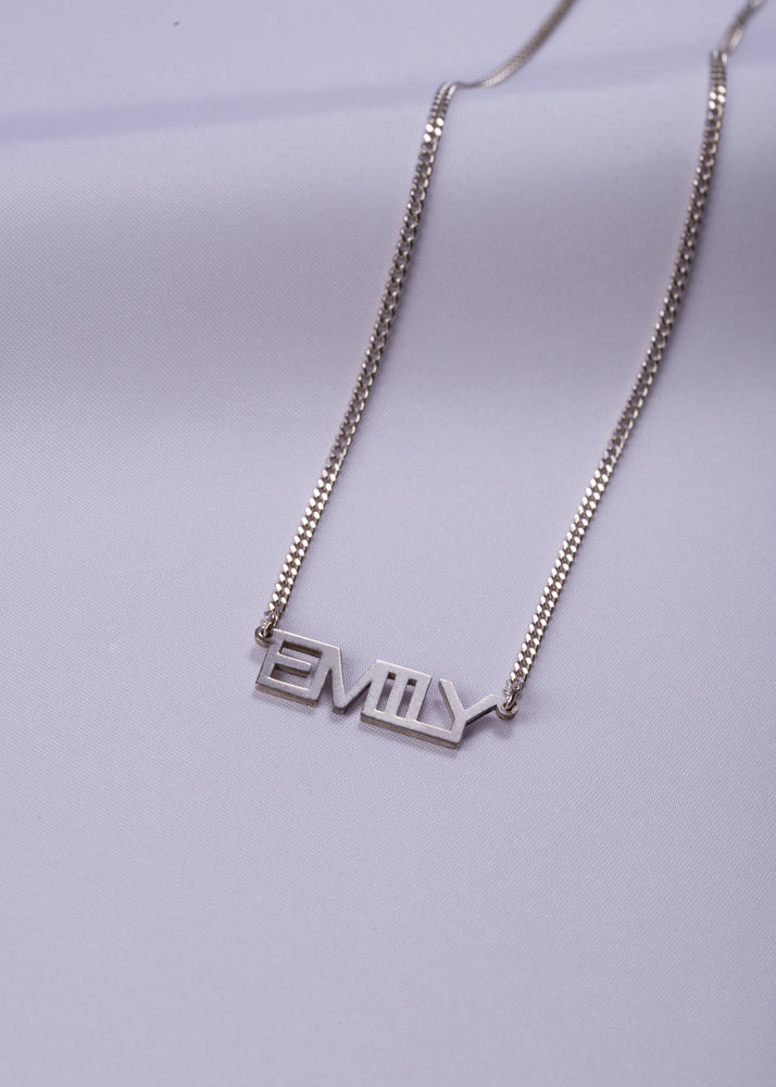 Block Name Necklace