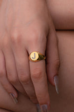 Initial Signet Ring