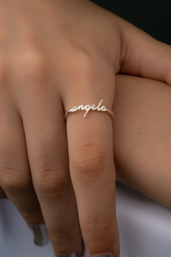 Handwriting Name Ring