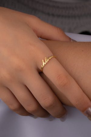 Handwriting Name Ring