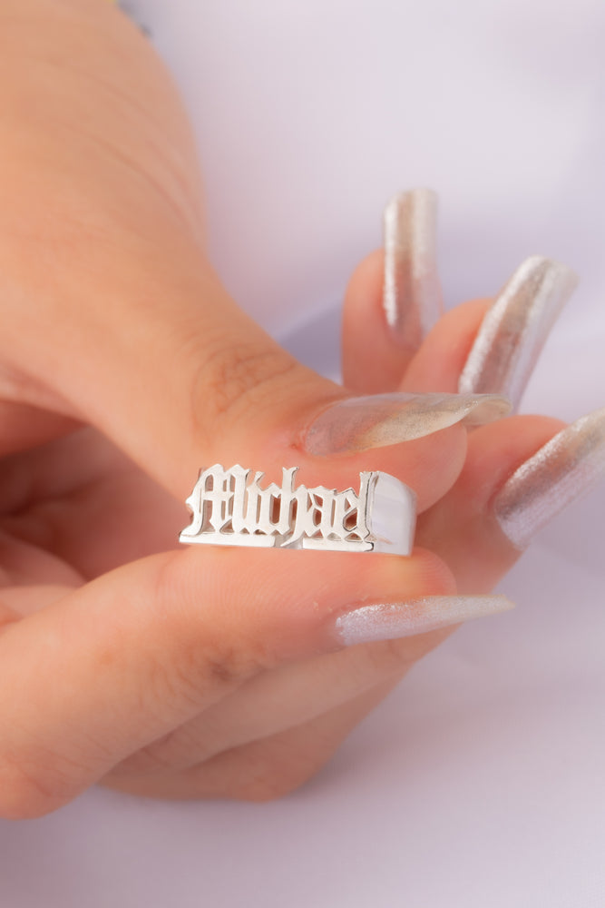 Gothic Name Ring