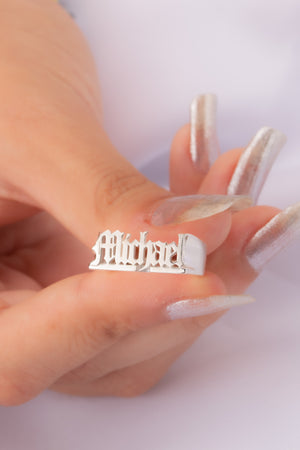 Gothic Name Ring