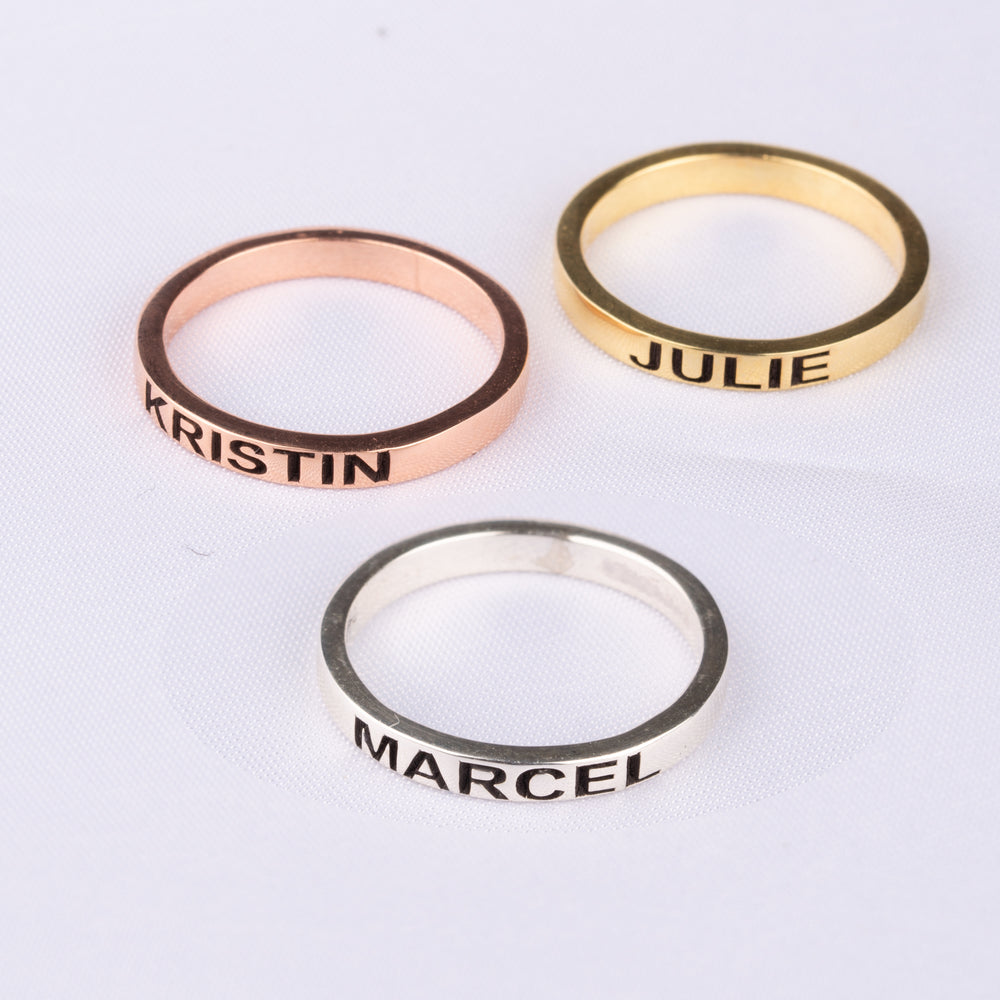 Name Engraving Ring