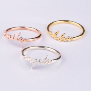 Handwriting Name Ring