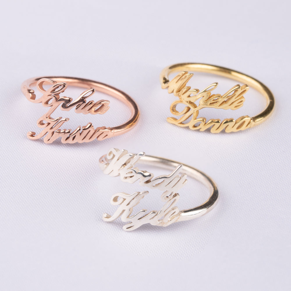 Double Name Ring